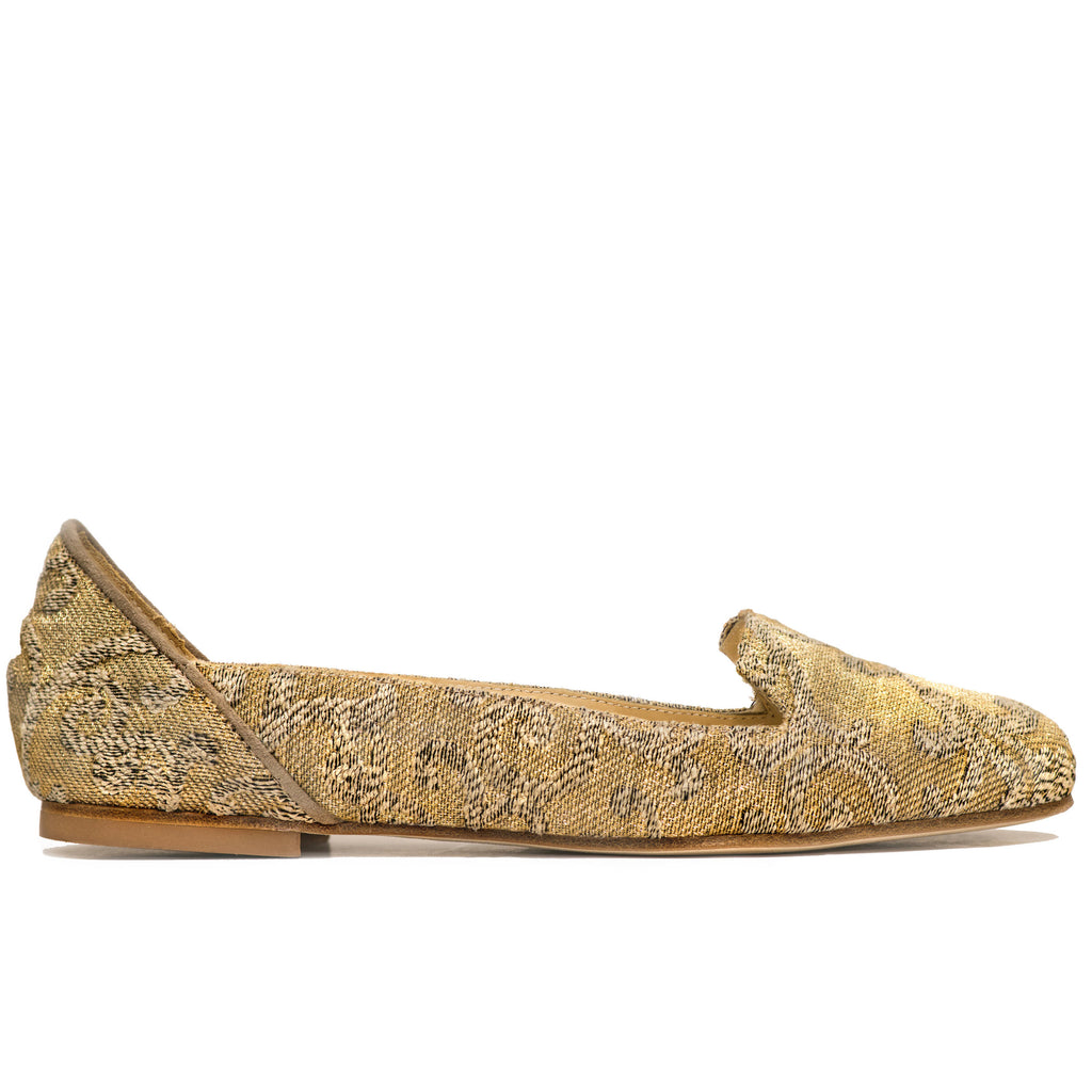 gold ballet shoes