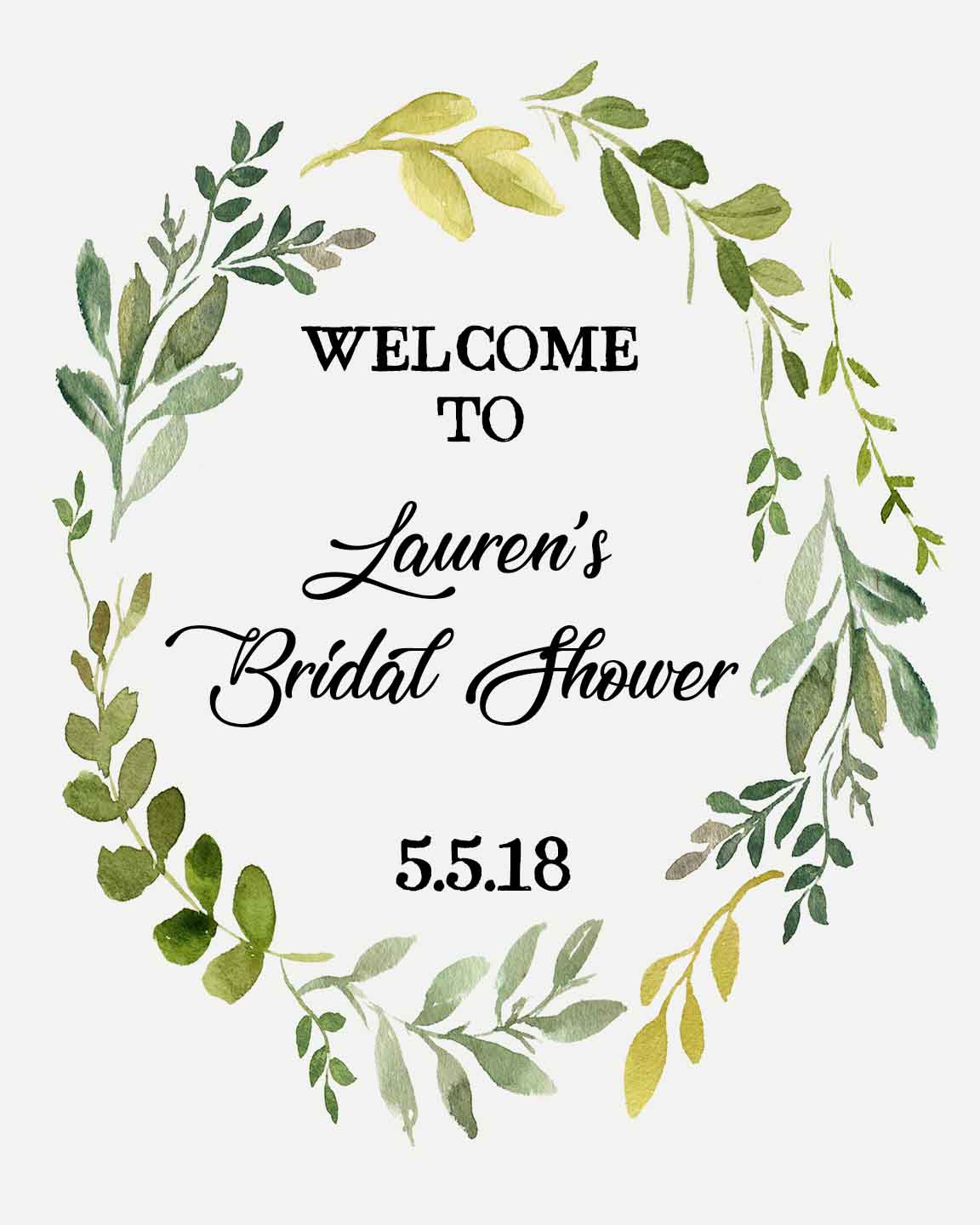 leaves-bridal-shower-display-sign