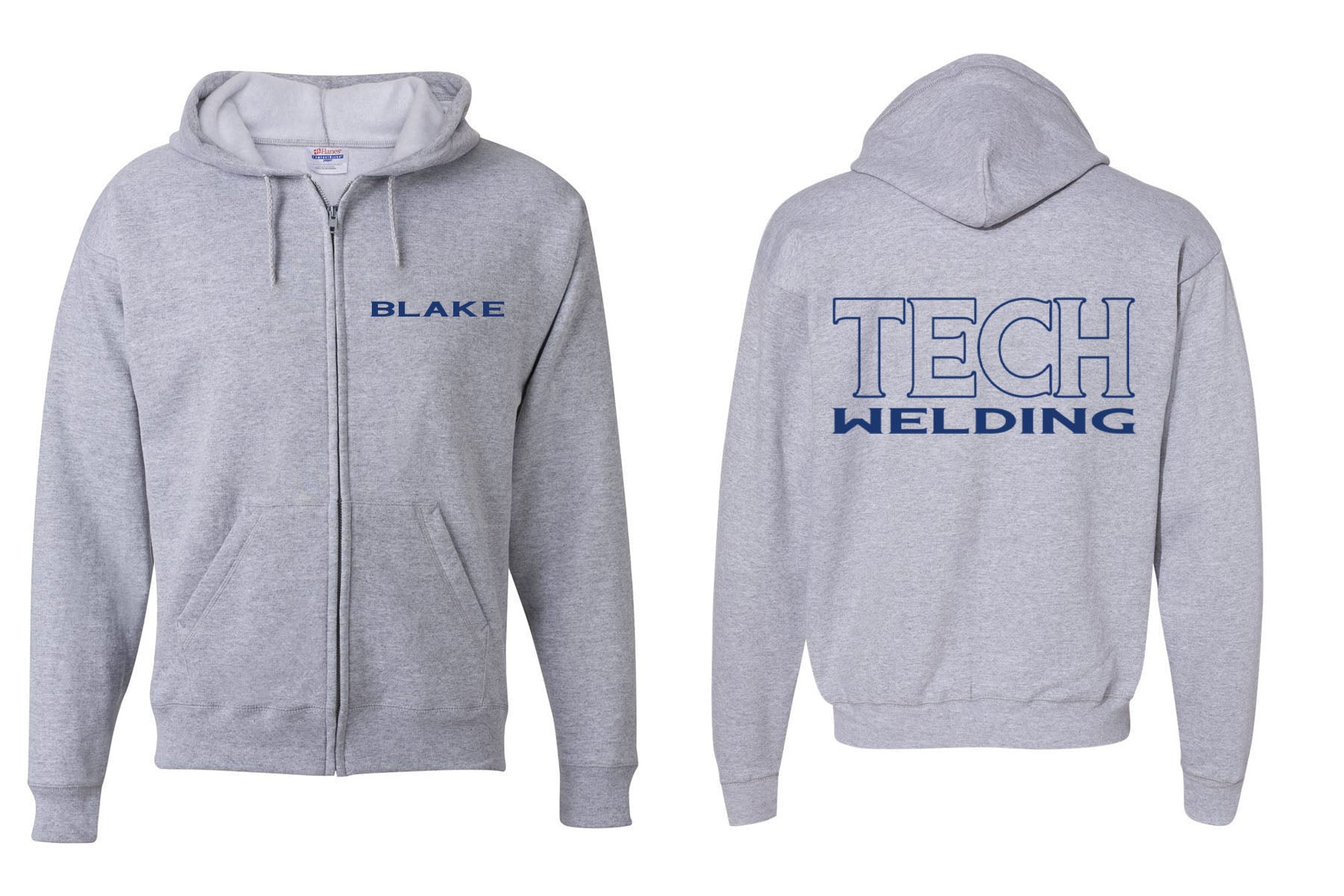 Sussex Tech Welding design 3 Zip up Sweatshirt