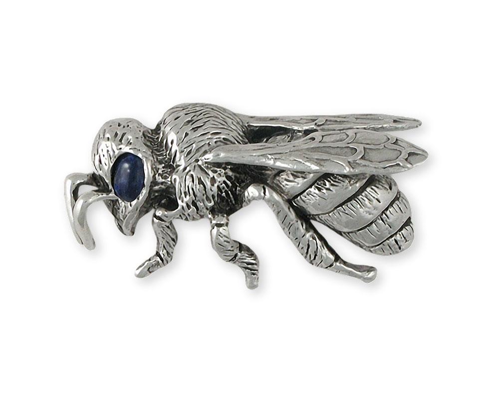 Honey Bee Honeybee Brooch Pin Sterling 