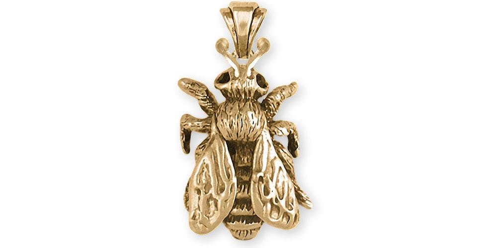 Bumble Bee Charm 14K Yellow Gold