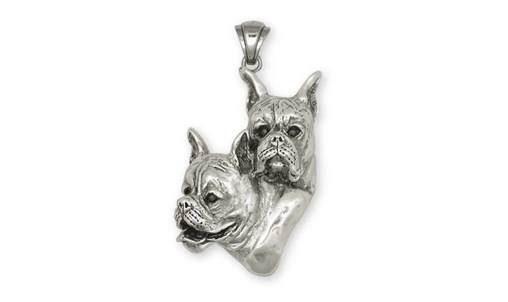 boxer dog pendant