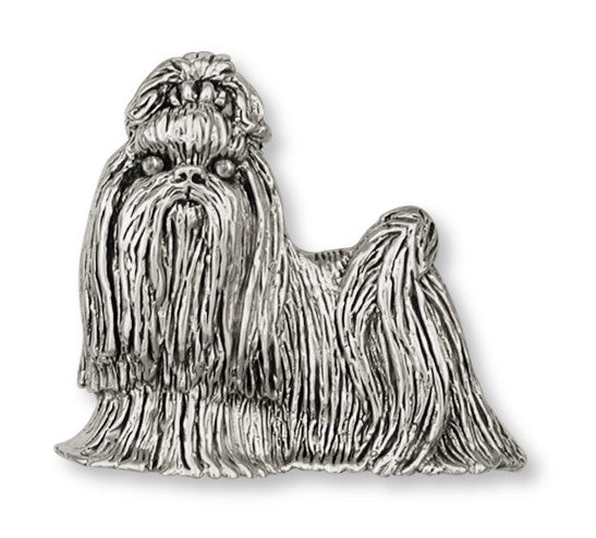 Shih Tzu Dog Brooch Pin Jewelry 