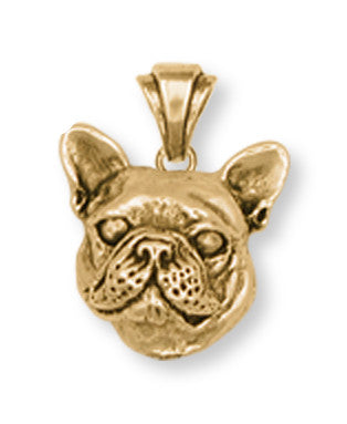 gold french bulldog necklace