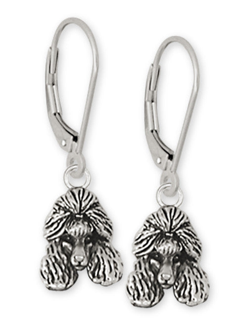 Poodle Charms Poodle Earrings Handmade Sterling Silver Dog Jewelry Poodle jewelry