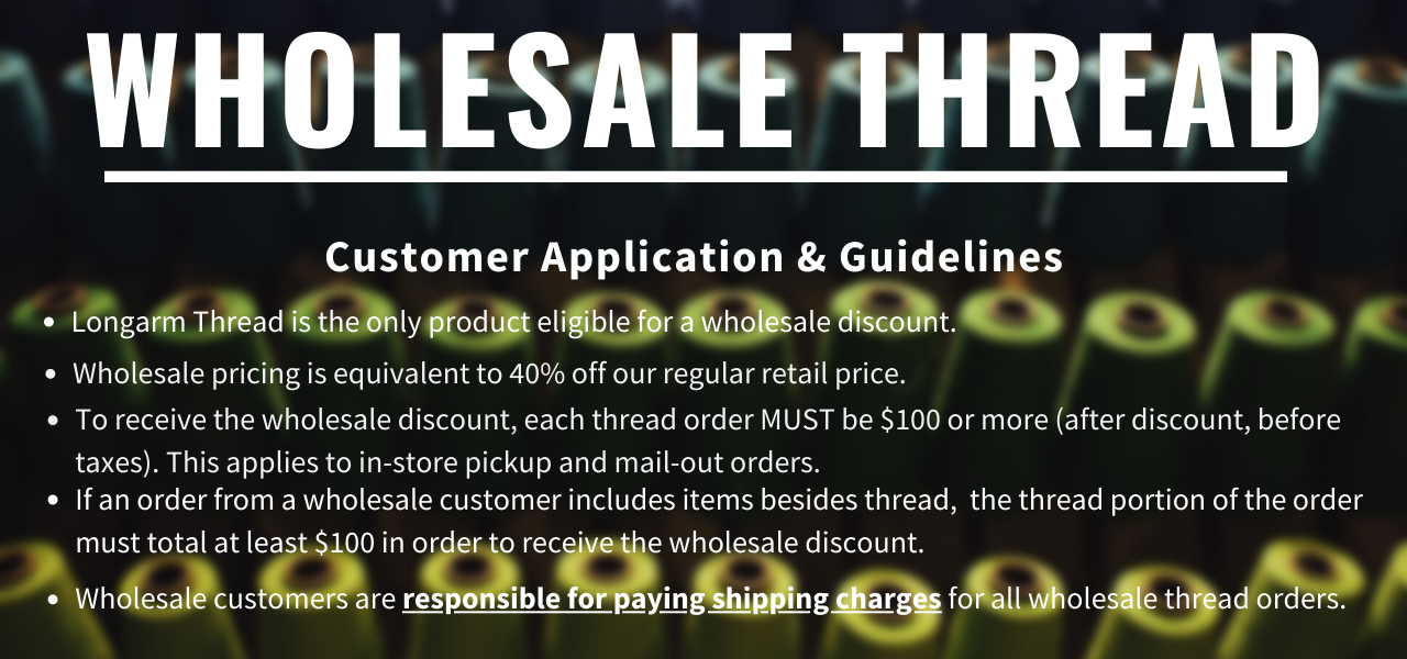 wholesale thread – Maple Leaf Quilting Company Ltd.