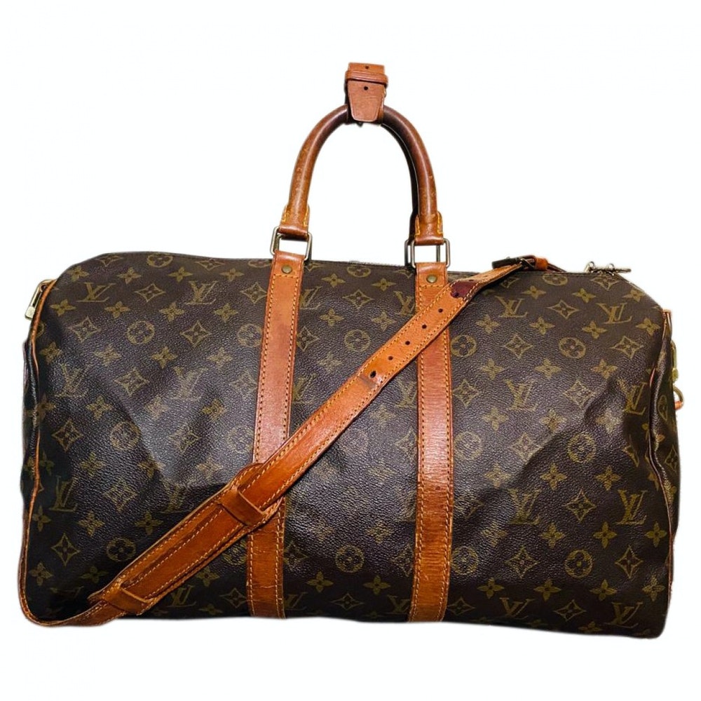 forbundet Opmærksom Bugt Louis Vuitton Keepall Bandouliere 45 Monogram Travel Bag 11438