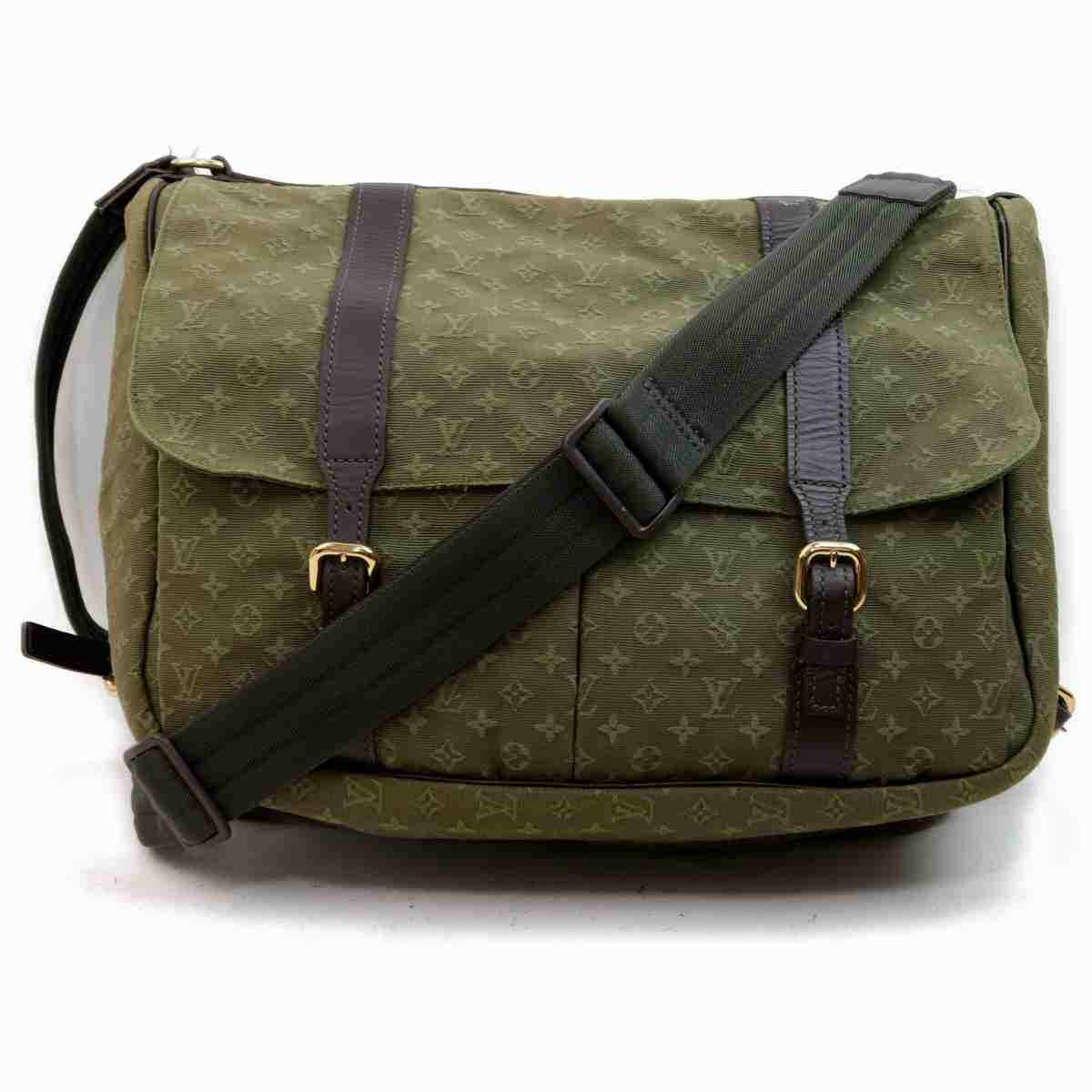 Louis Vuitton Sac Maman Messenger Diaper Bag (Authentic Pre-Owned) Cloth  Green