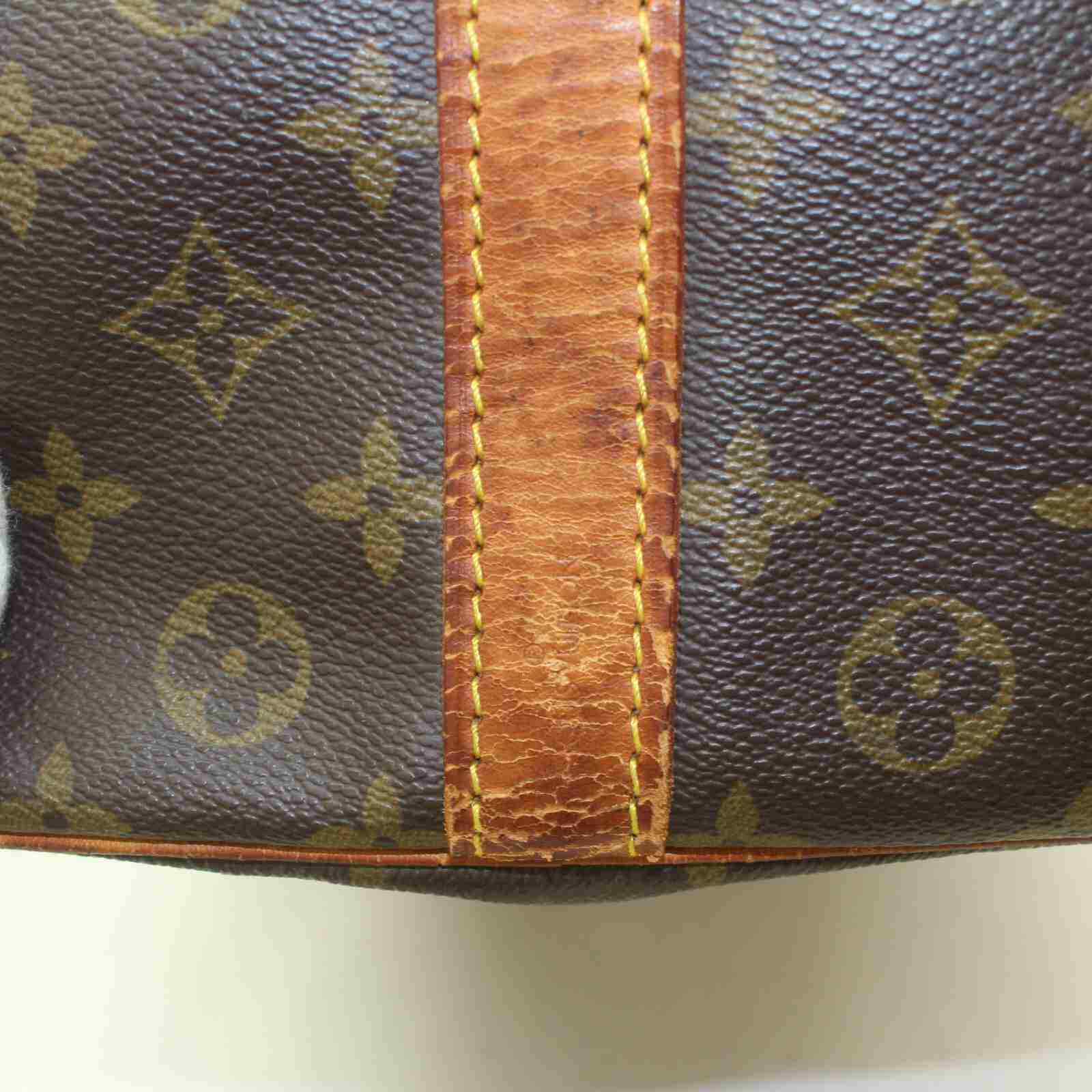 Louis Vuitton Keepall 50 Bandouliere M41416 Brown Monogram Boston Bag
