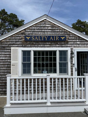 Quarterboard sign on Cape Cod home