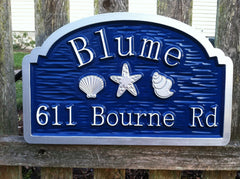 Blume Address Sign - Nautical Theme