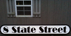 State Street Address Sign - Quarterboard