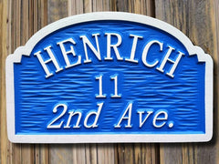Henrick address sign