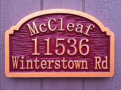 McCleaf Address sign