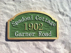 Spadoni Cottage Address Sign
