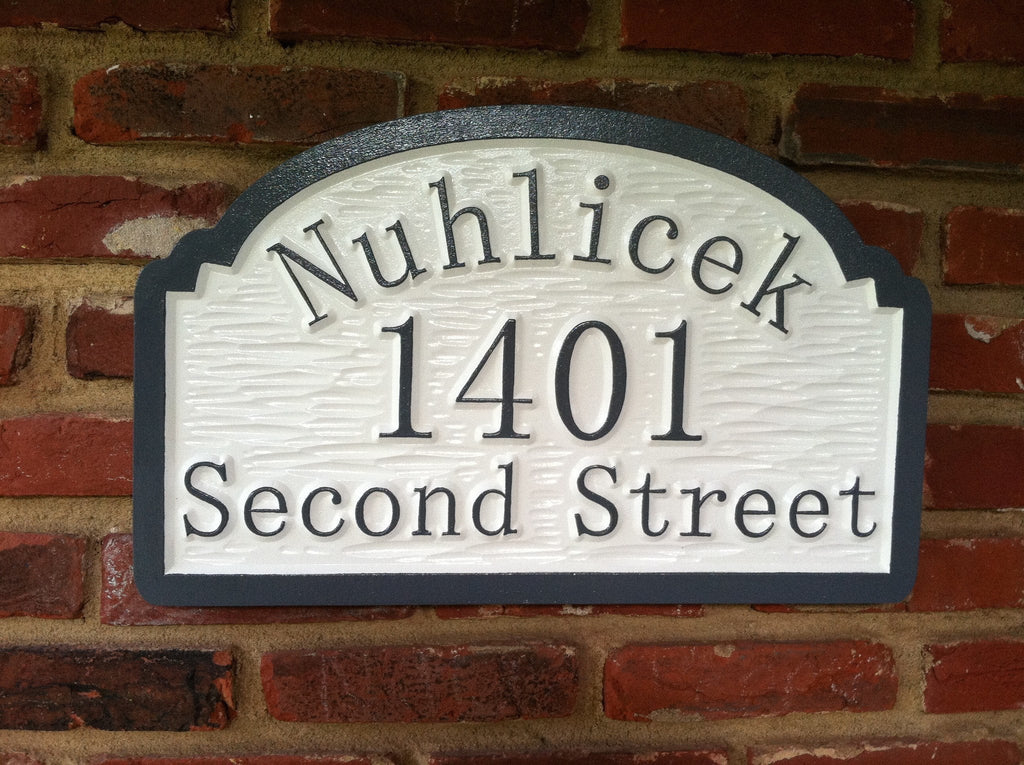 Custom Carved Street Address sign The Carving Company