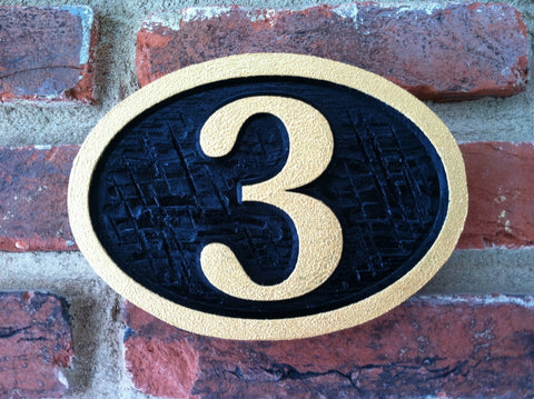 Custom carved house number signs – The Carving Company