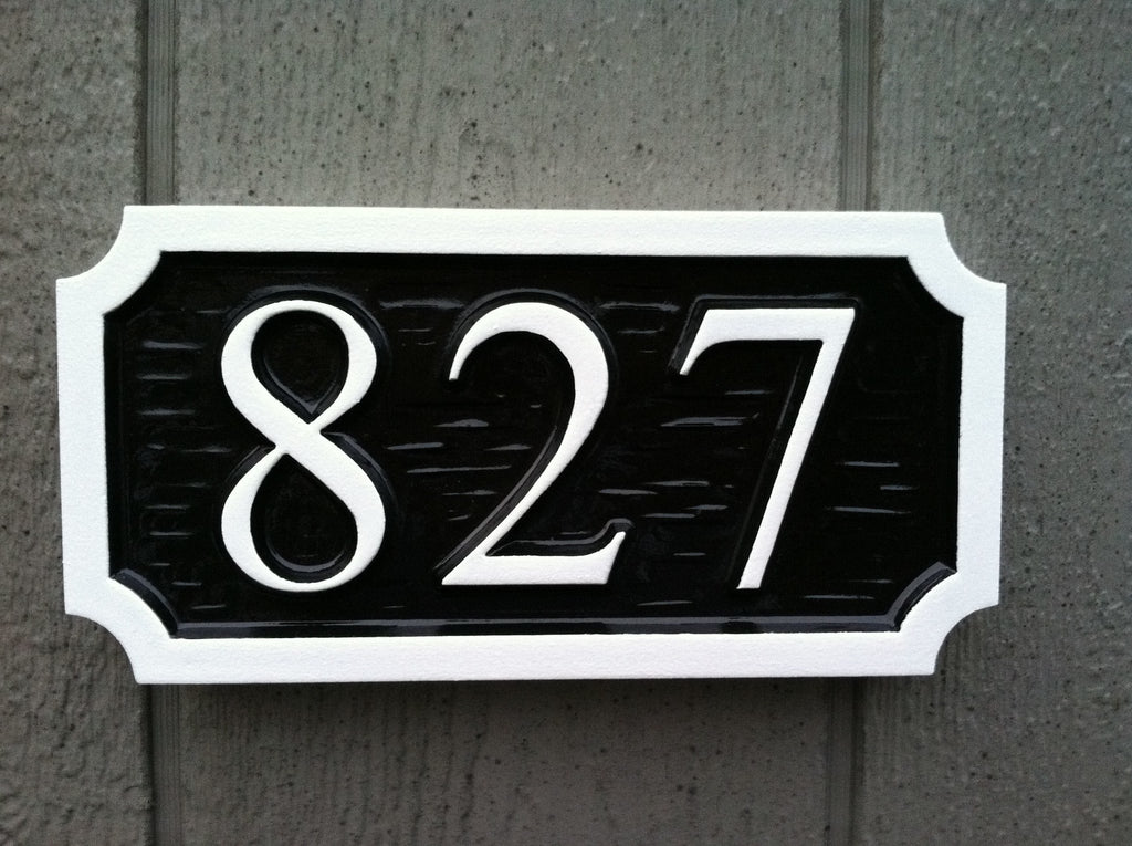  Custom  House  Number  Sign Rectangle up to 4 Numbers  The 