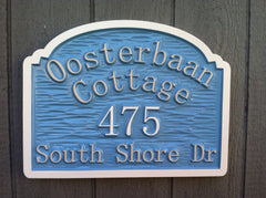 Double line Address sign