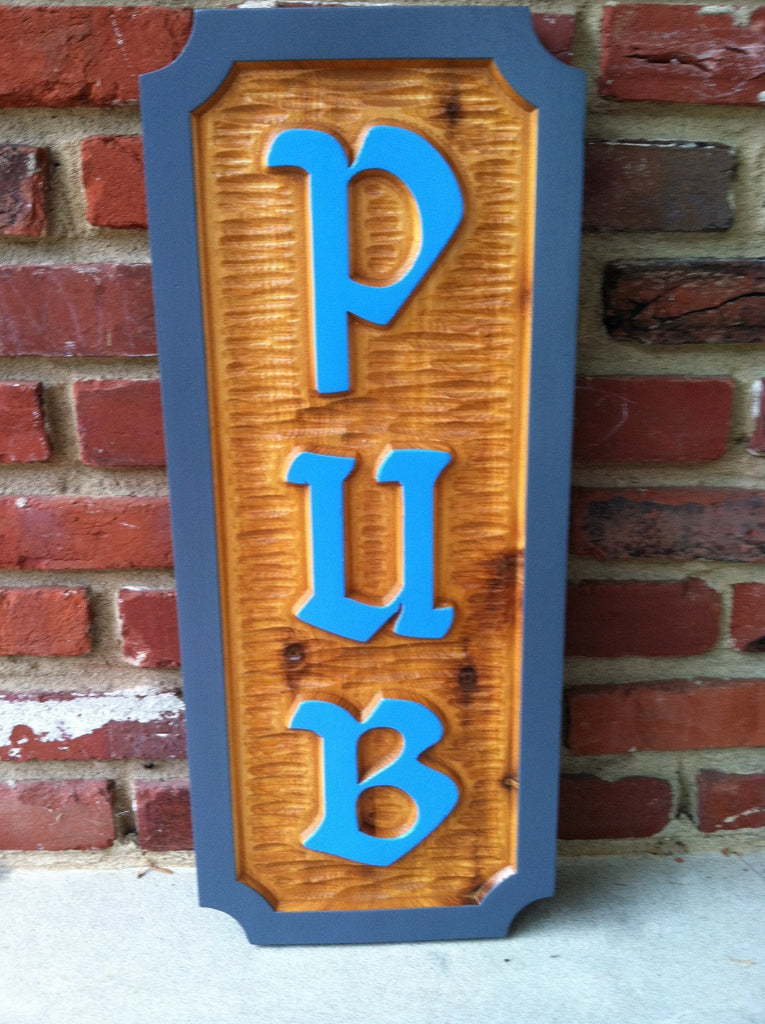 Custom Carved Cedar Pub Signs – The Carving Company