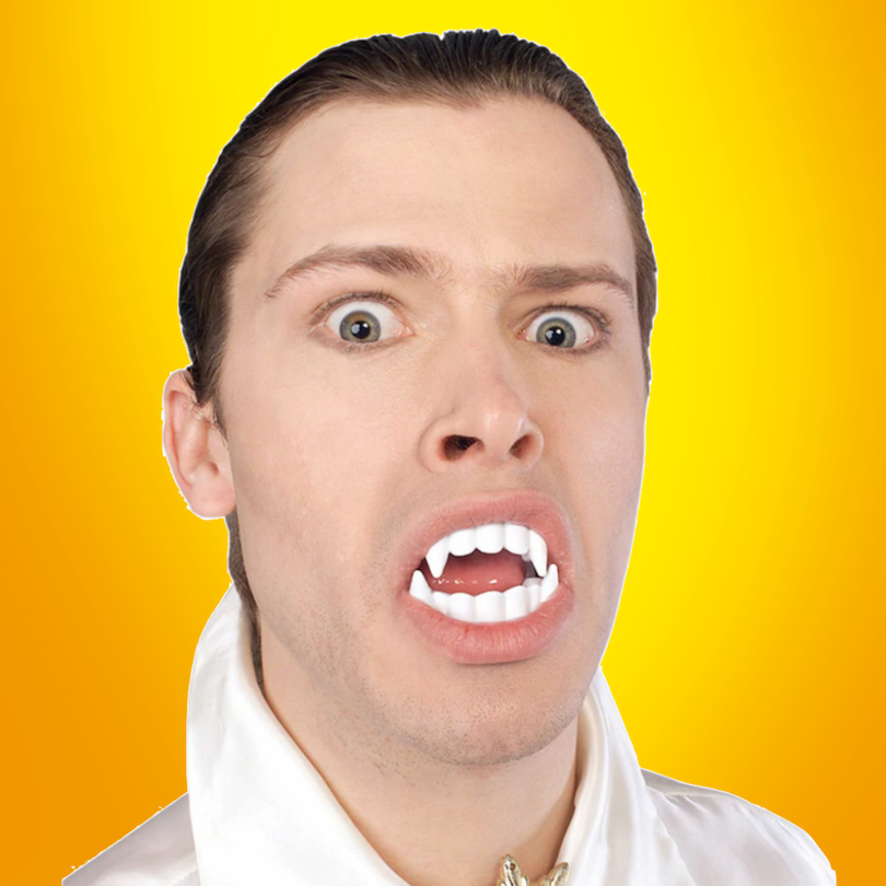 Dracula Plastic Children Teeth Stock Photo - Download Image Now