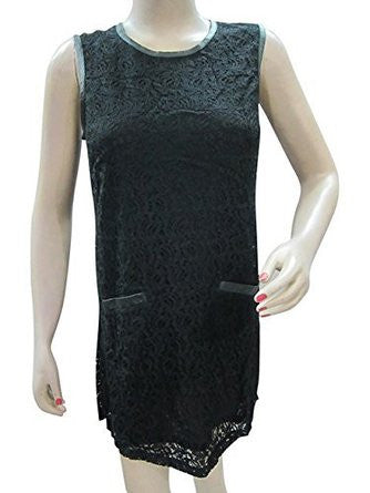 Black Lace Tank Dress Boho Top - mogulinteriordesigns - 1