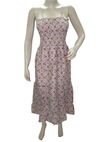 Bohemian Maxi Dress, Casual Dresses, Pink Long Strap Dresses , Resort Wear M / L - mogulinteriordesigns - 1