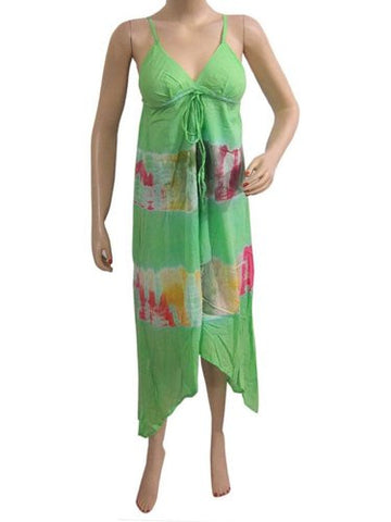 Beach Dress Cotton Voile Womens Bohemian Beach Coverup Dresses - mogulinteriordesigns - 1