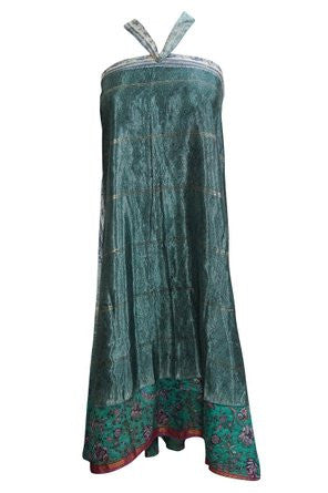 Magic Wrap Skirt Gypsy Silk Reversible Wrap-Around Long Skirts - mogulinteriordesigns