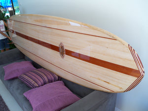 black and blue surfboard