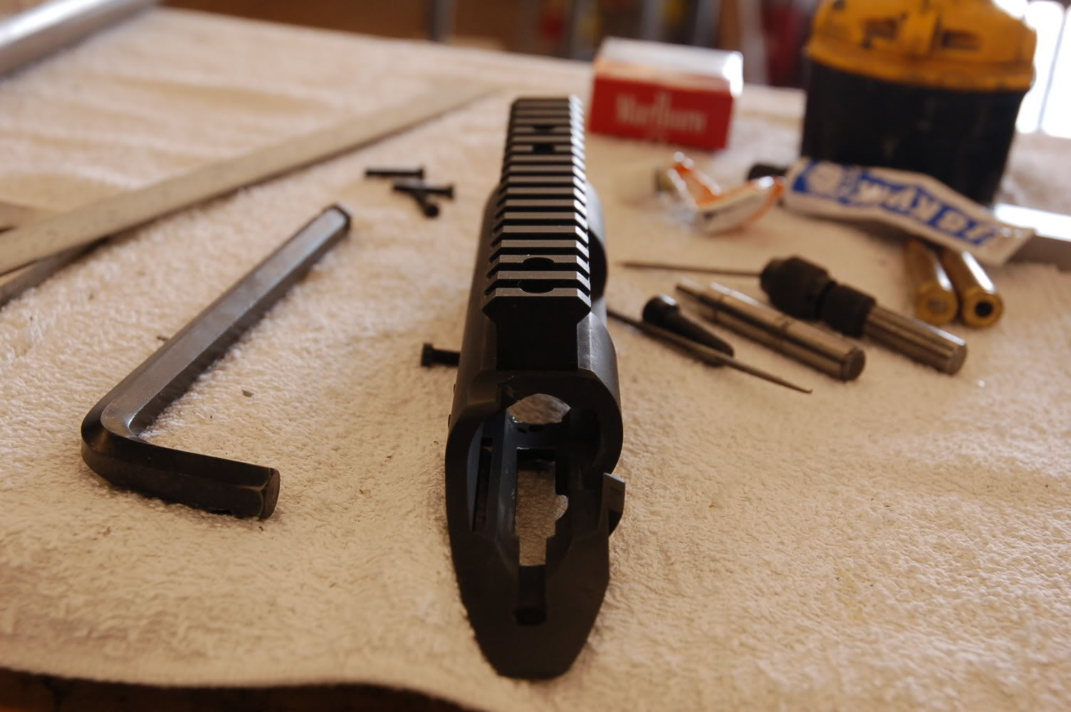  GUNSMITHING SERVICES: Clip Slotting M700 for M40 Style Optic Base 