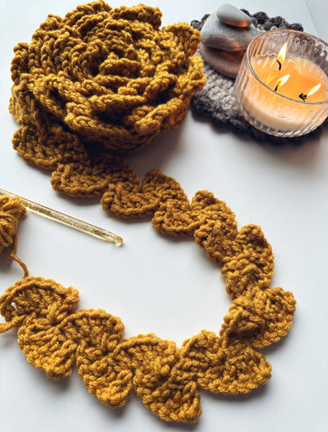 crochet lace scarf