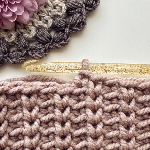 how to crochet knit purl stitch