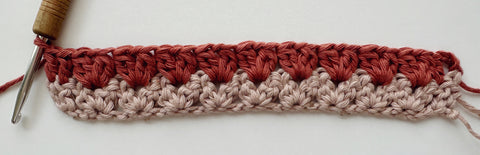 crochet cluster v stitch