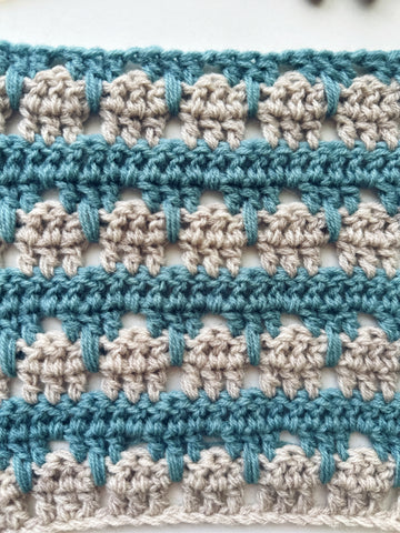 crochet blue pattern stitch