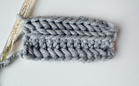 crochet herribone single stitch