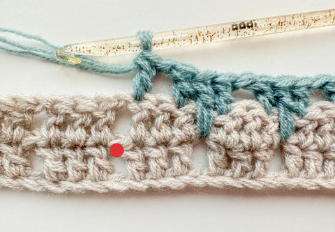 crochet spike stitch