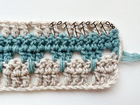 crochet spike stitch