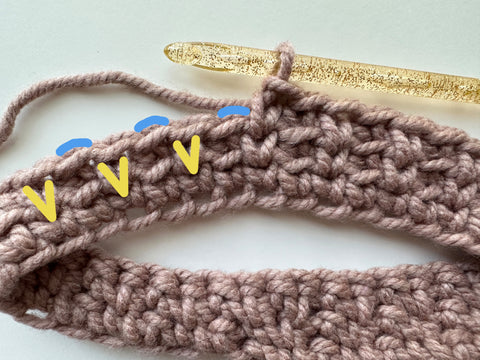 crochet knit purl stitch
