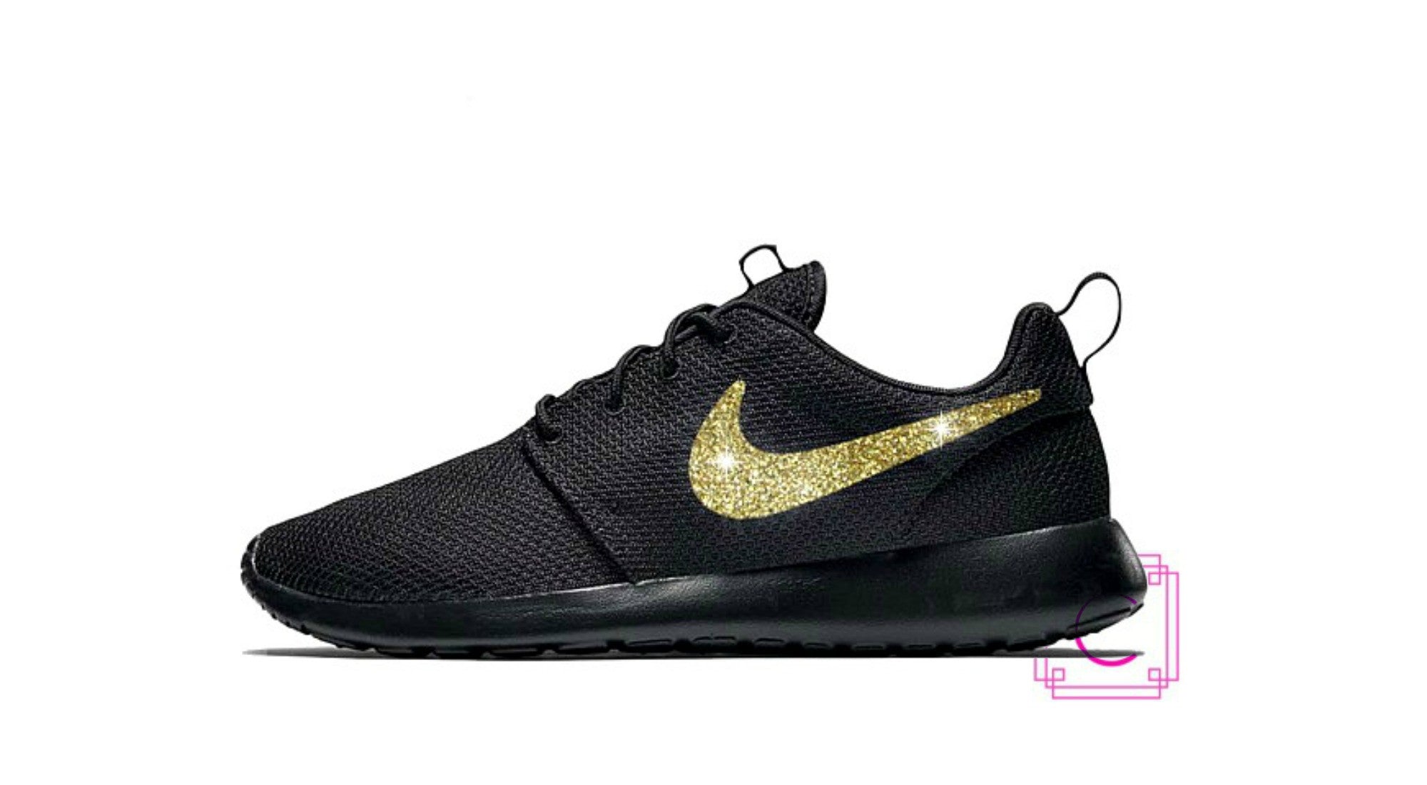 nike women's shoes gold swoosh