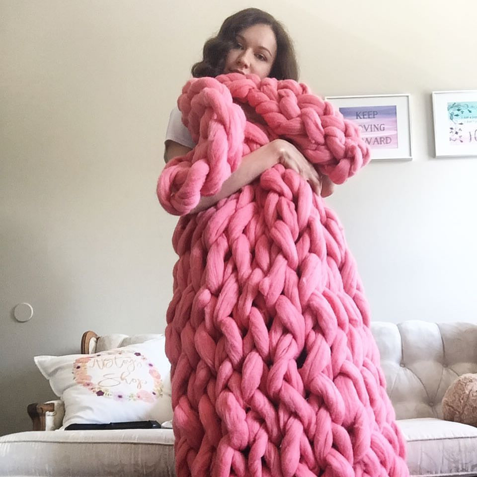 arm crochet blanket