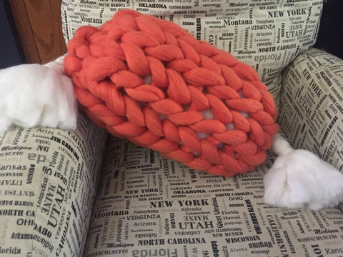 merino wool barrel pillow becozi