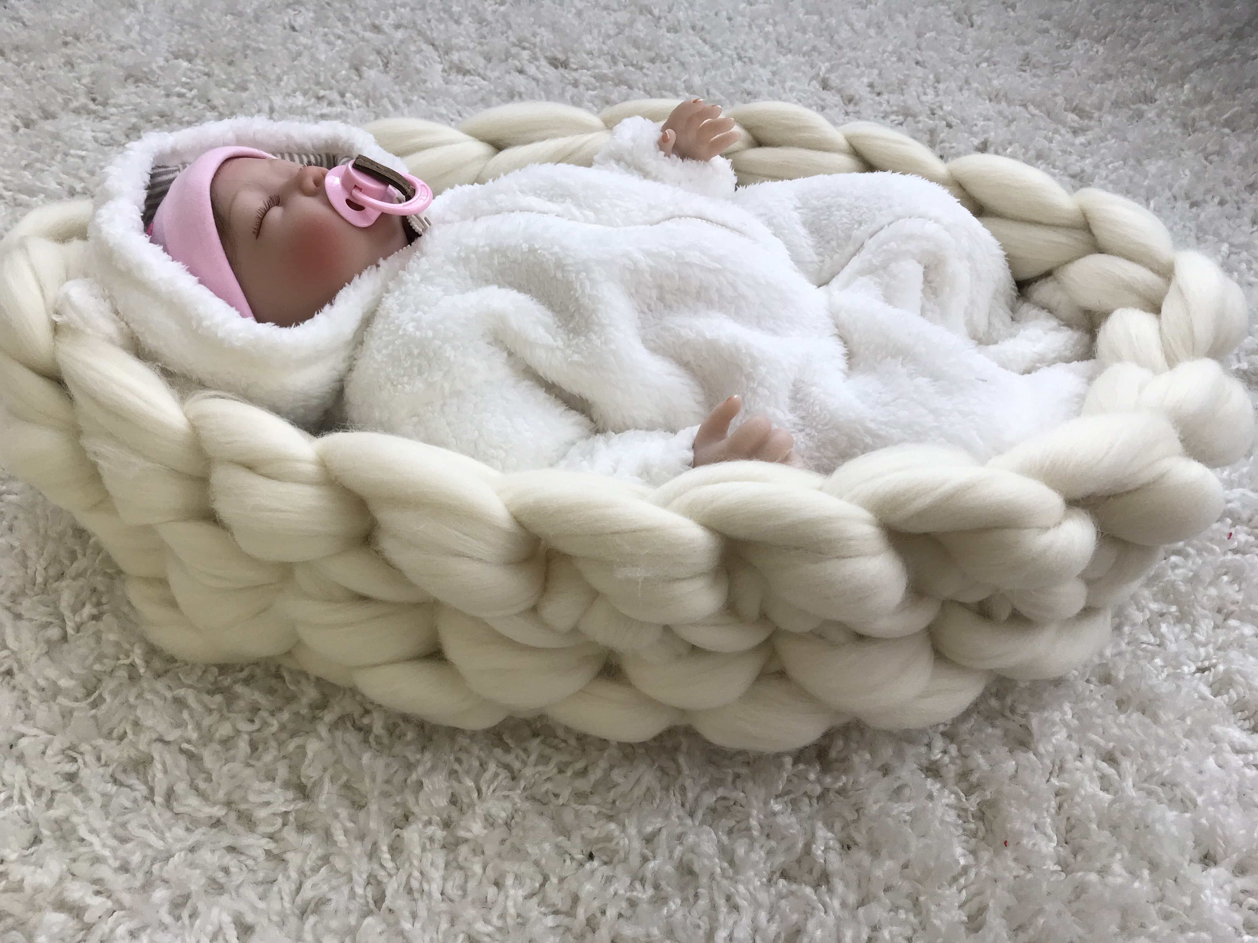 merino wool baby nest