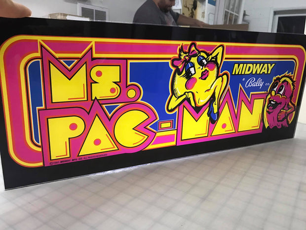 arcade1up ms pac man light up marquee