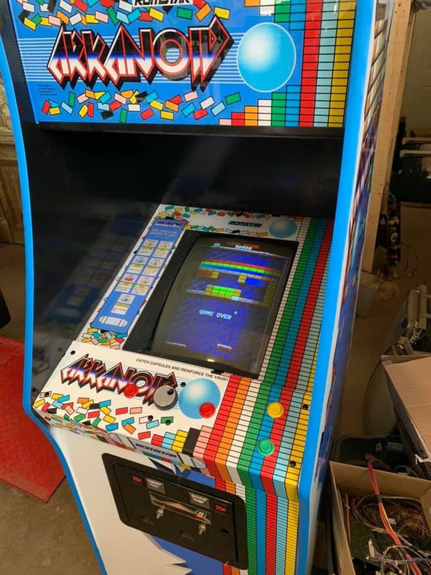 arcade control panel with trackball and spinner