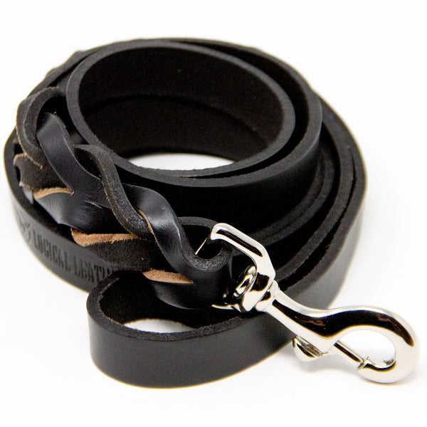 6 foot dog leash black