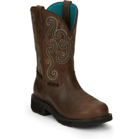 Justin Women's Tasha 11" ST WP Western Work Boot