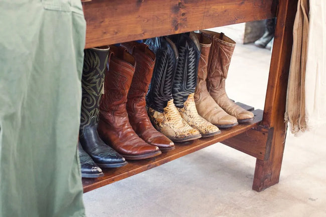 Boot Storage Rack Free Standing Boots Organizer Stand For Cowboy