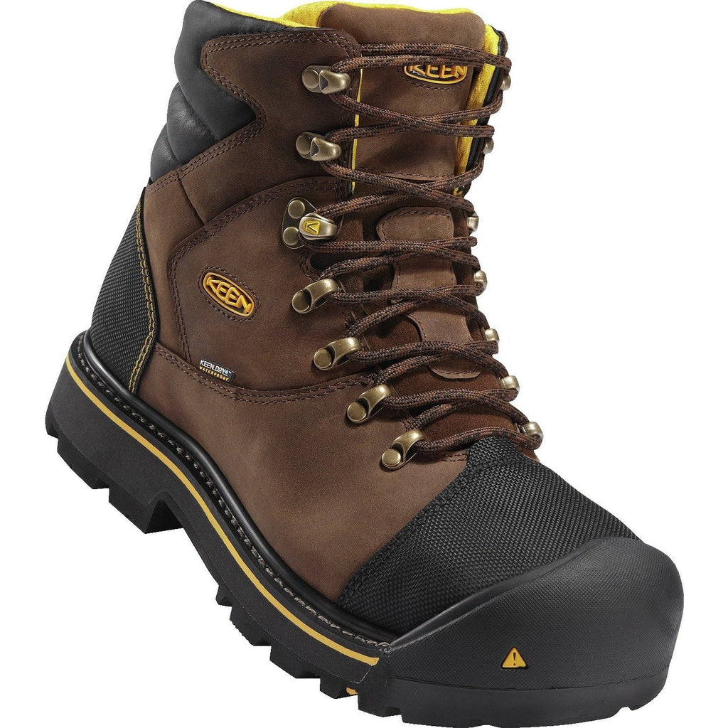 KEEN Utility Men's Milwaukee Steel Toe WP Work Boots - Brown -1009174 ...