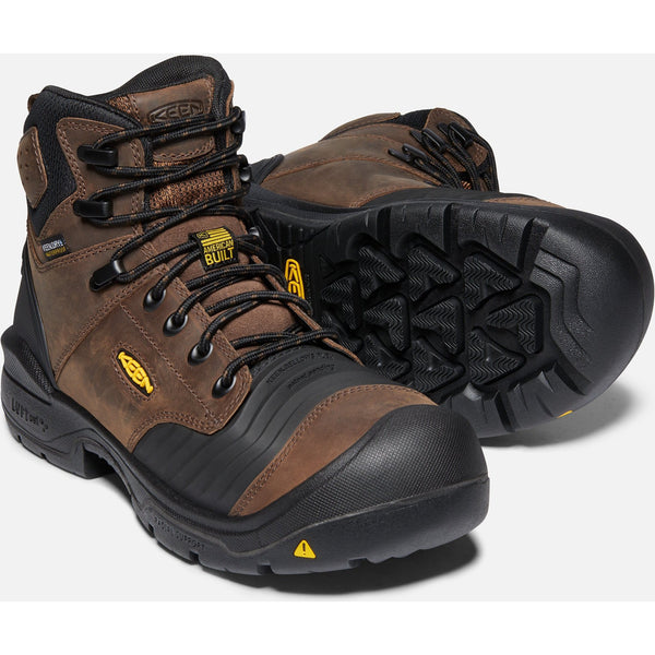 Keen Utility Men's Portland 6" Carbon-Fiber Toe WP Work Boot - 1023386 7 / Medium / Brown - Overlook Boots